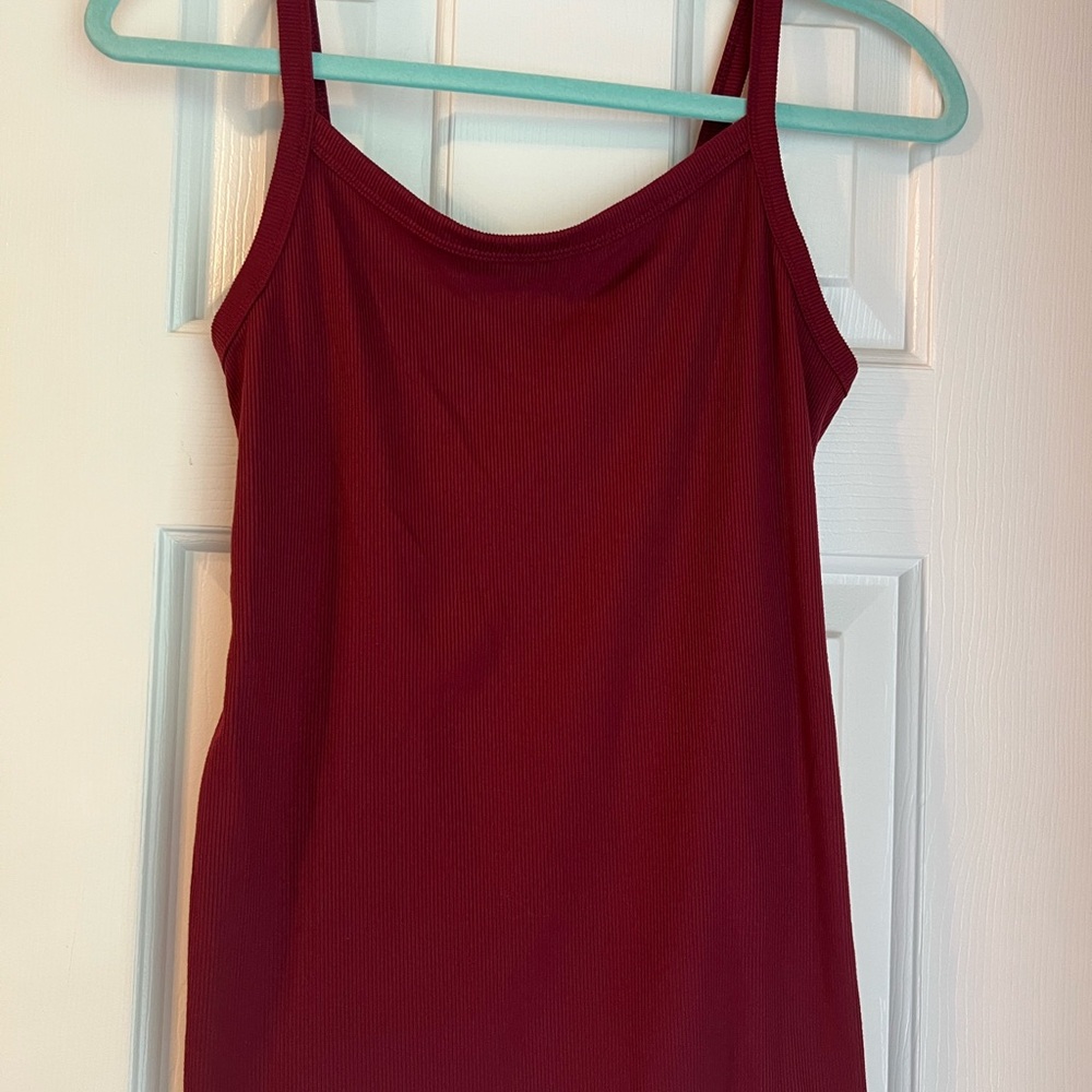 No Boundaries Red Fitted Camisole Top